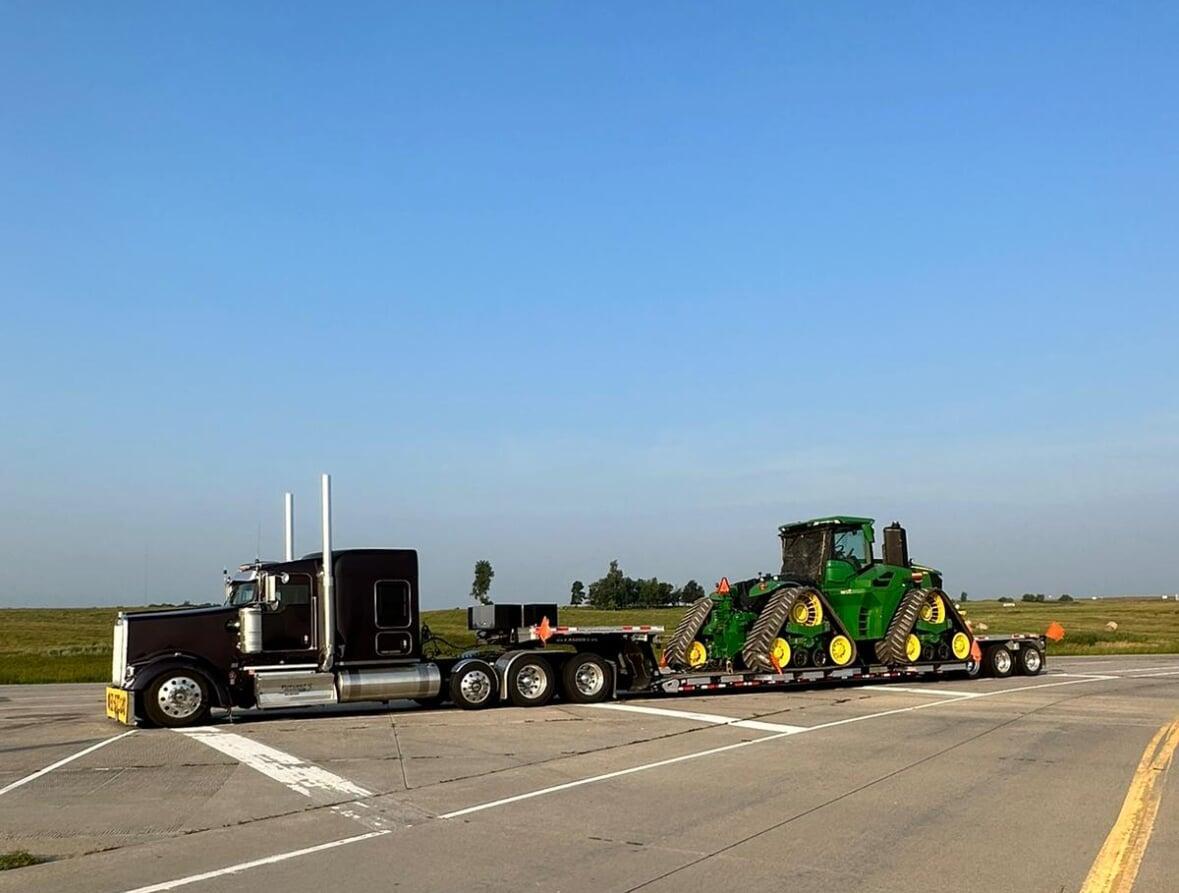 Future13 truck hauling freight in Western Canada